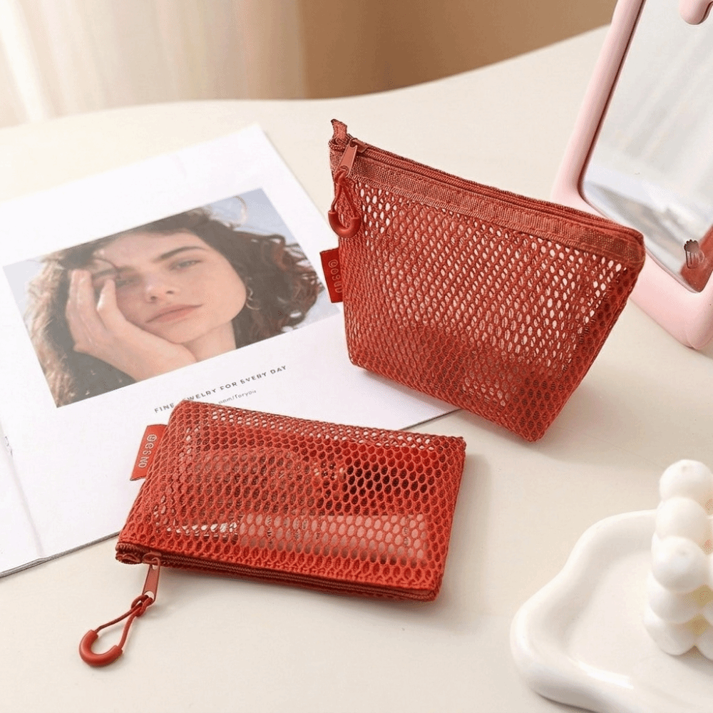 Travel Accessories Online - Nylon Transparent Storage Bag Square Breathable