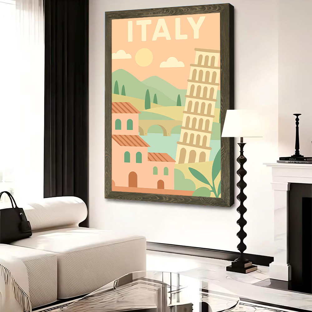 Italy Travel Canvas Wall Arts  - Travel Accessories Italy 评论和价格