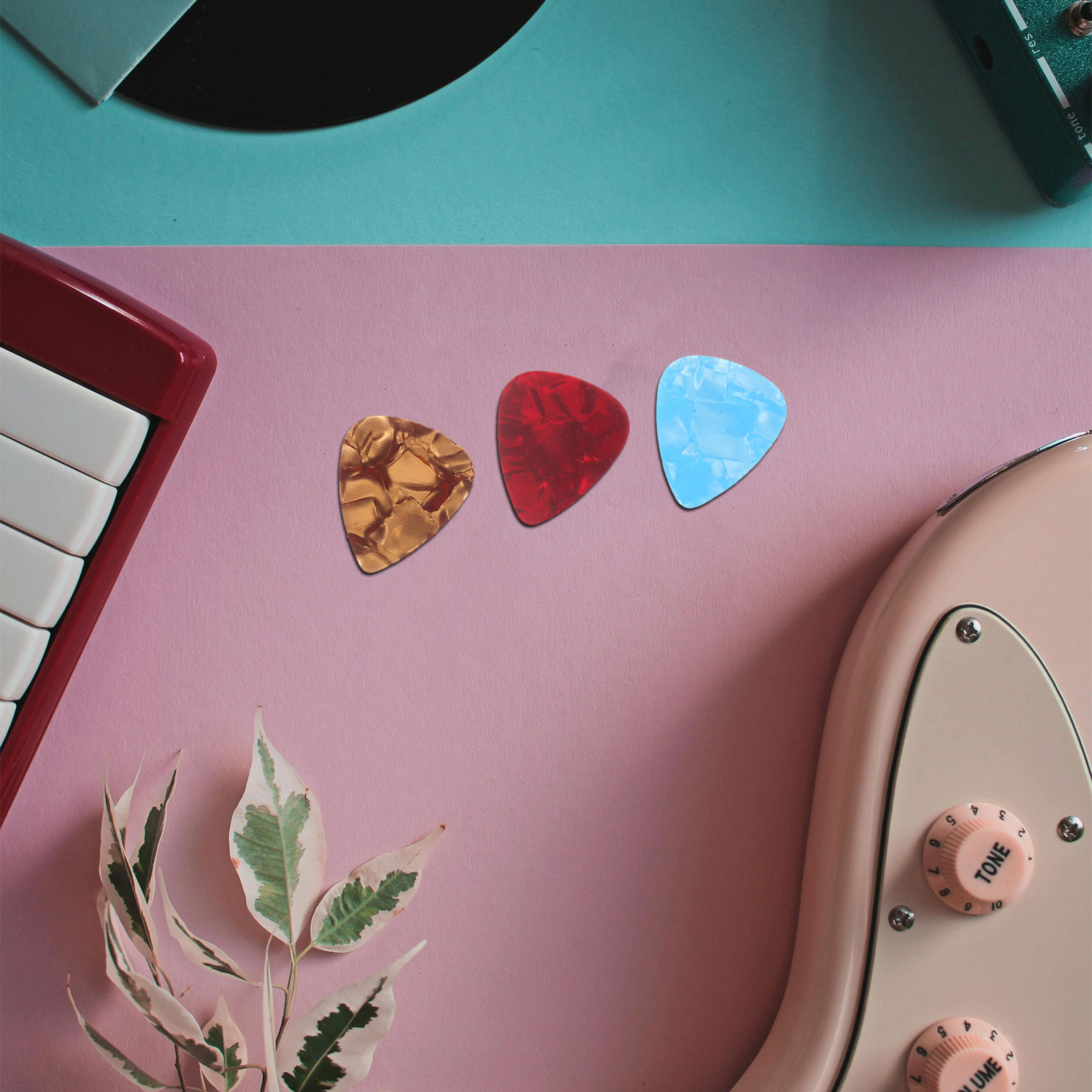 1Set Guitar Pick Storage Box w - Travel Accessories Holder 评论和价格