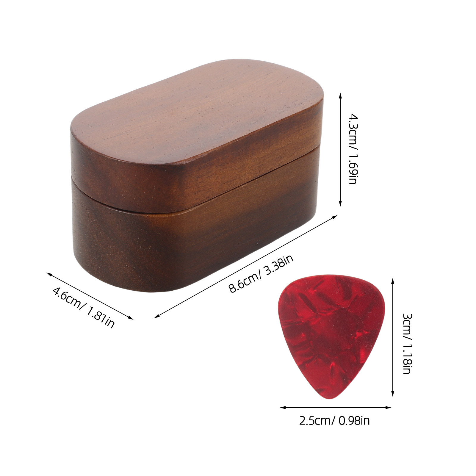 1Set Guitar Pick Storage Box w - Travel Accessories Holder 评论和价格