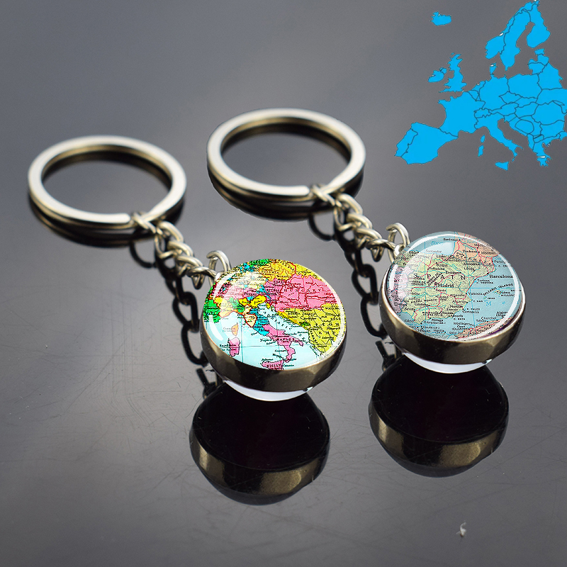 European Countries Map Keychai - Travel Accessories Italy 评论和价格