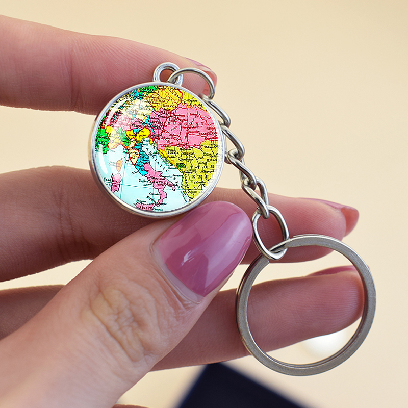 European Countries Map Keychai - Travel Accessories Italy 评论和价格