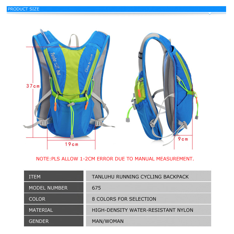 TANLUHU 675 Ultralight Outdoor - Hydration Pack Backpack 评论和价格