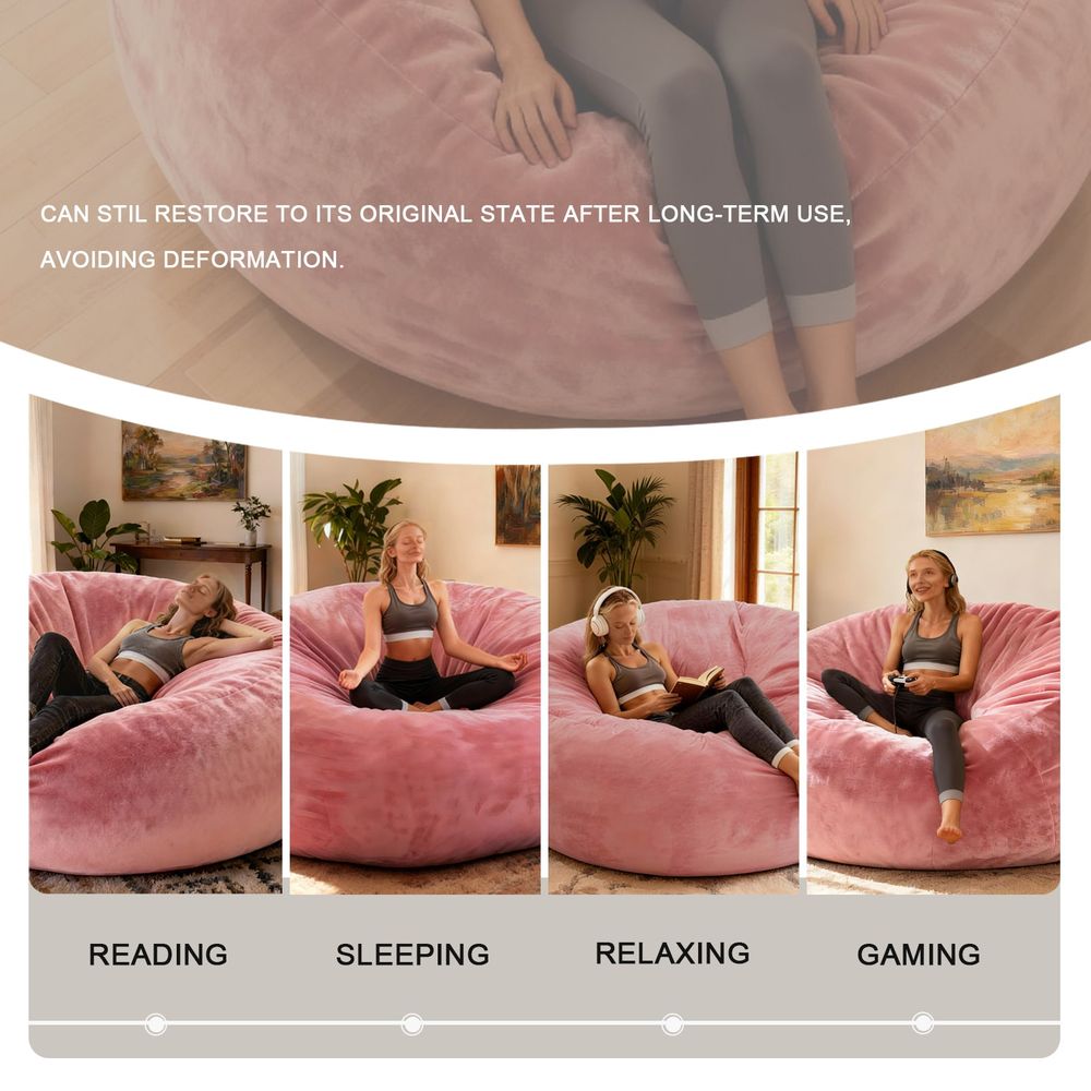 Giant Plush Bean Bag Chair, Va - Compression Bag Vacuum 评论和价格