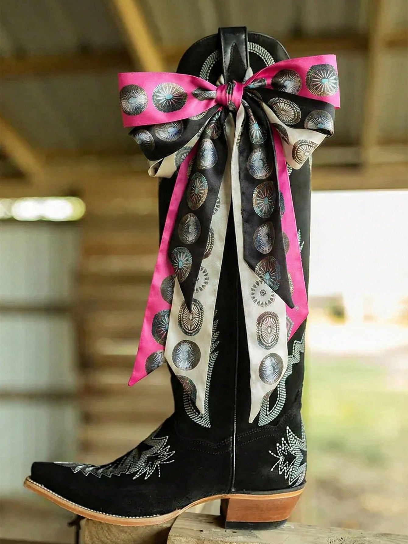 1pc Western Style Cowgirl Scar - Shoe Bag Travel 评论和价格