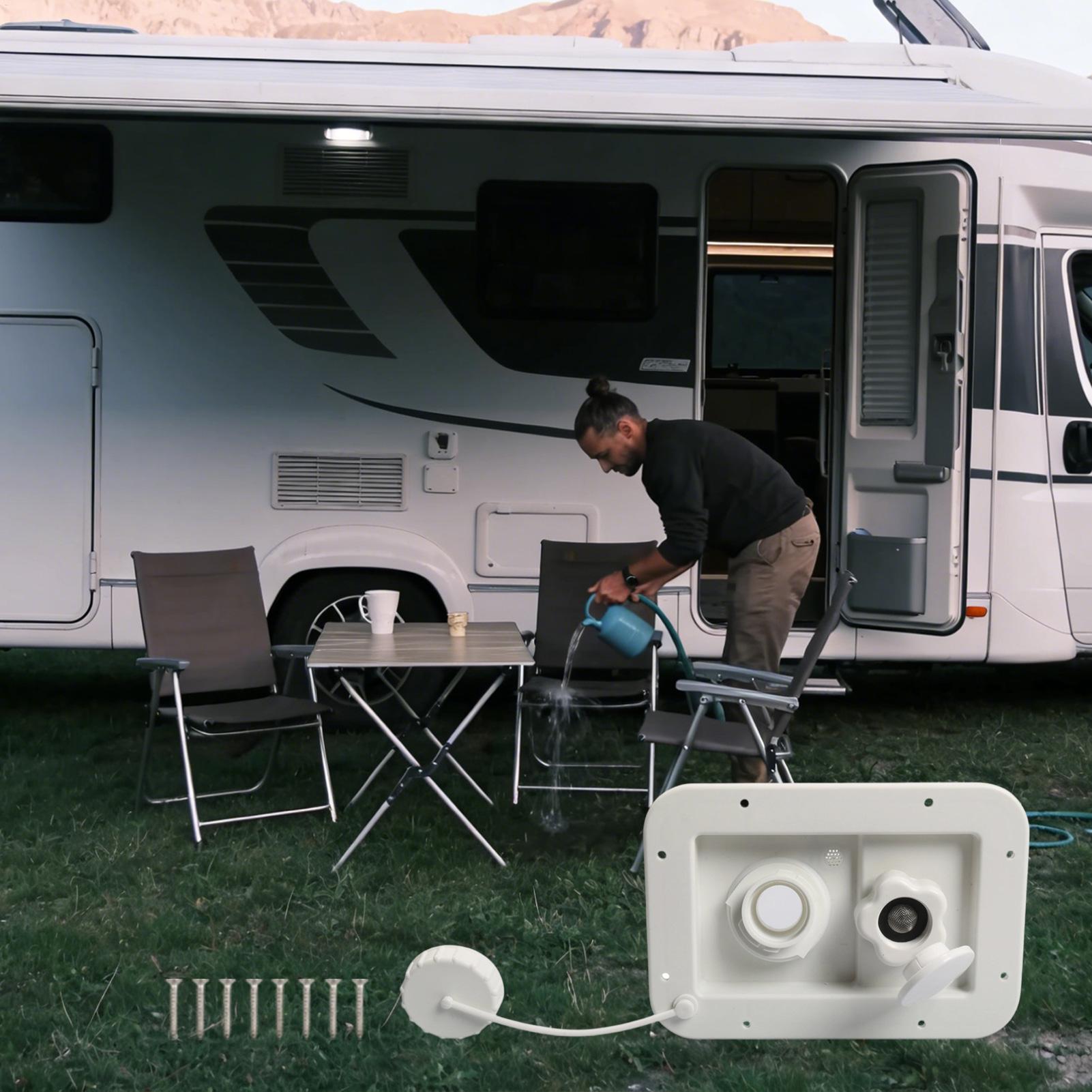 RV City Water Inlet 2-Port Por - Travel Accessories For Road Trip 评论和价格