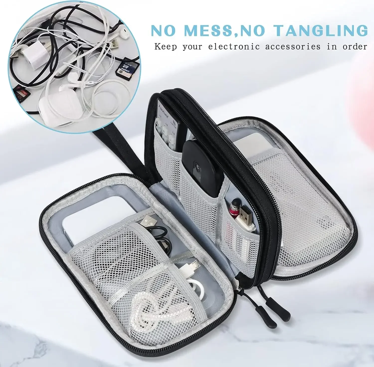 Travel Cable Bag Portable Digi - Travel Accessories Holder 评论和价格