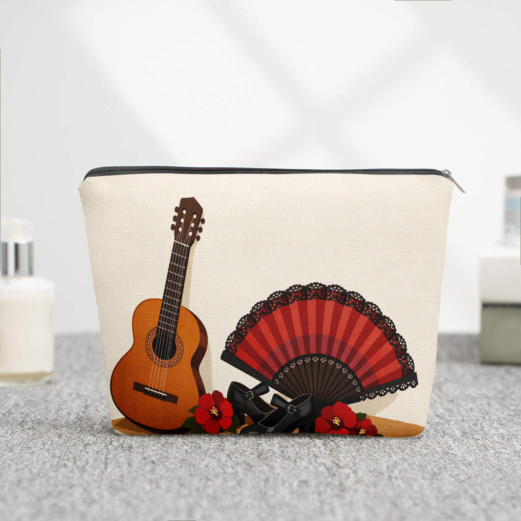 1 Piece Guitar Red Floral and  - Shoe Bag Travel 评论和价格