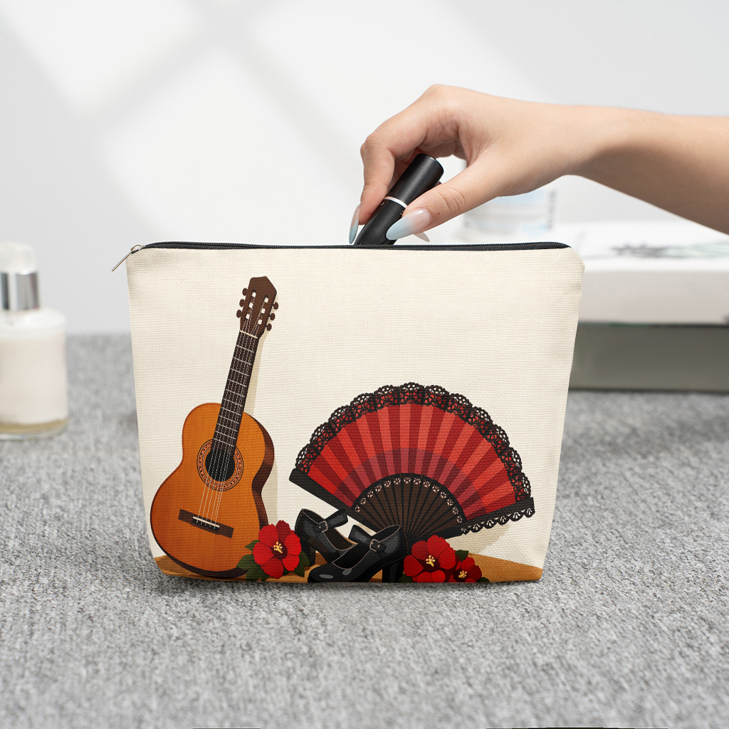 1 Piece Guitar Red Floral and  - Shoe Bag Travel 评论和价格