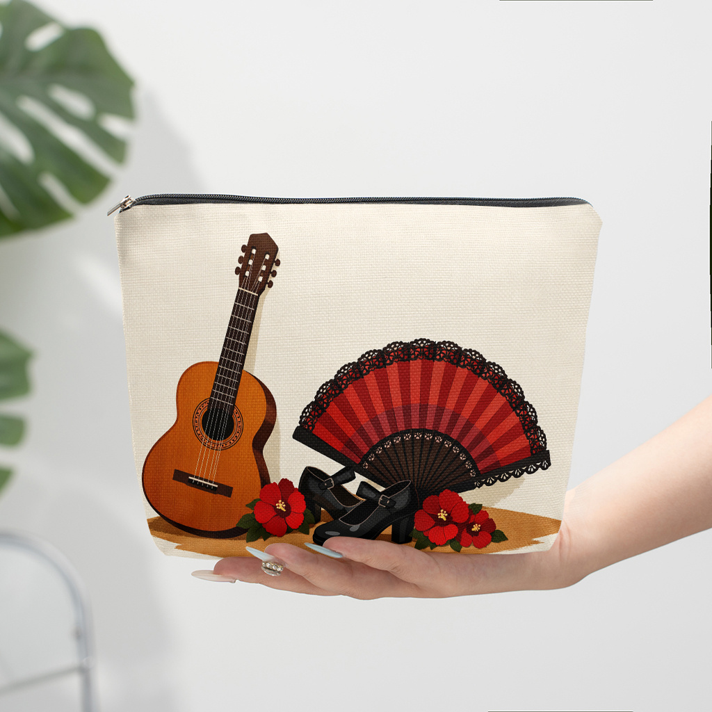 1 Piece Guitar Red Floral and  - Shoe Bag Travel 评论和价格