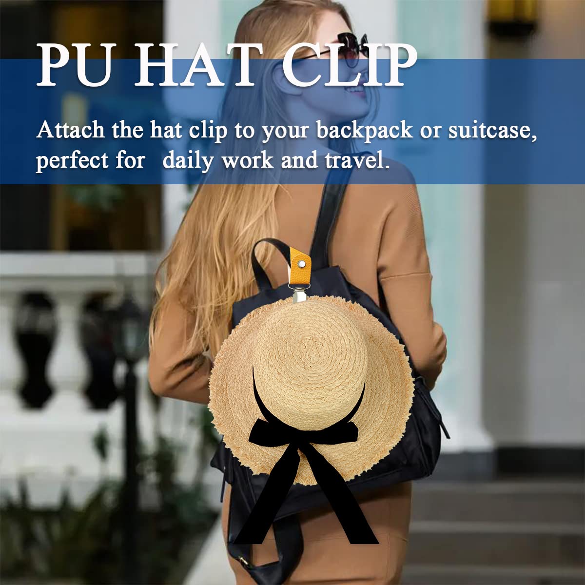 PU Leather Hat Clip for Travel - Travel Accessories Holder 评论和价格