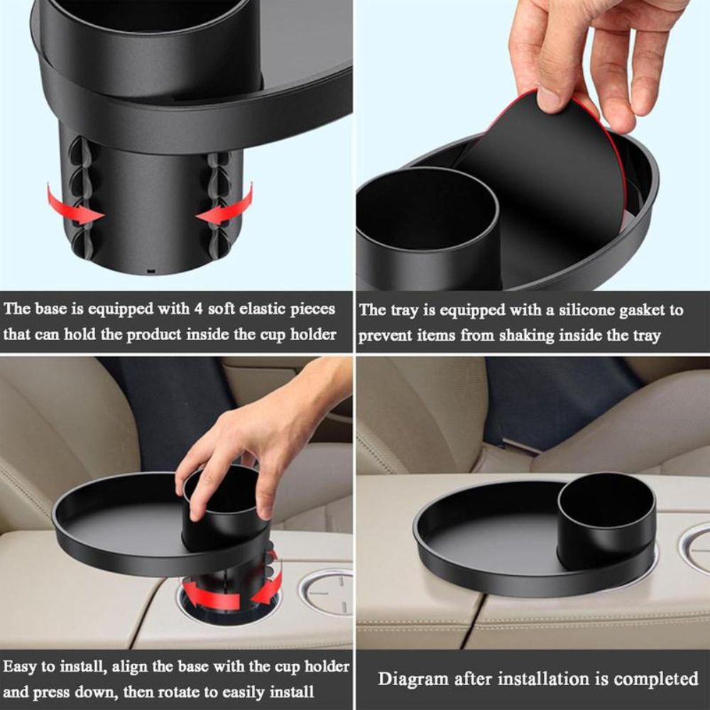 2 in 1 Car Seat Snack Tray Sta - Travel Accessories For Road Trip 评论和价格