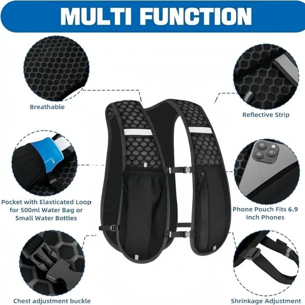 Waterproof Reflective Running  - Hydration Pack Backpack 评论和价格